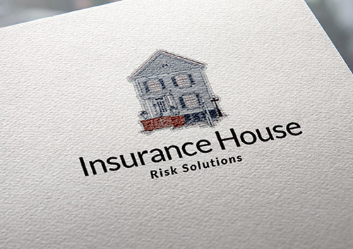 The Insurance House Logo on a Plain Paper